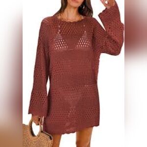 Women Swimsuit Crochet Swim Cover Up